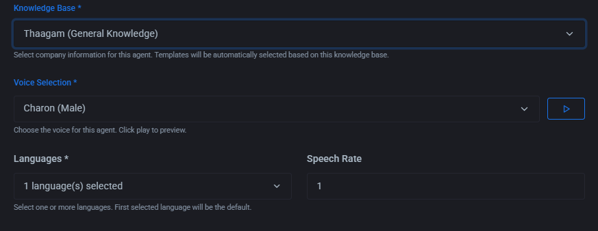 AI Agent Configuration