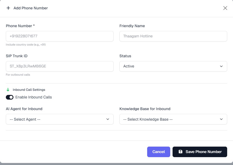 Knowledge Base Screenshot