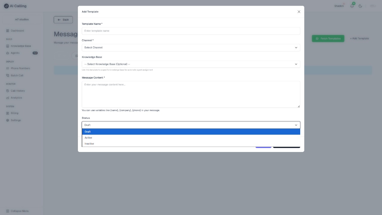 Knowledge Base Screenshot